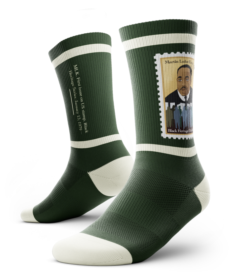 MLK 1979 Stamp Socks